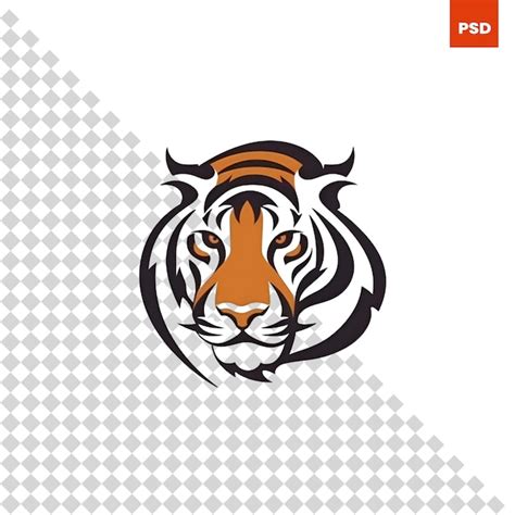 Plantilla De Vector De Dise O De Logotipo De Cabeza De Tigre Icono De