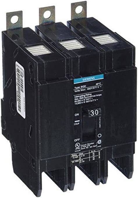 Siemens BQD330 3 Pole 30 480v Circuit Breaker BQ Walmart