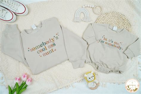 Matching Somebody S Cool Ass Aunt Shirt Hi It S Me I M Somebody Baby Onesie Aunt And Niece