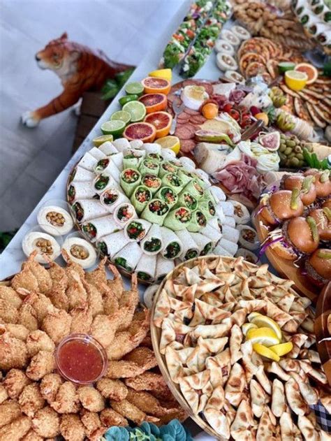 An Assortment Of Food Is Displayed On A Table With Other Foods And