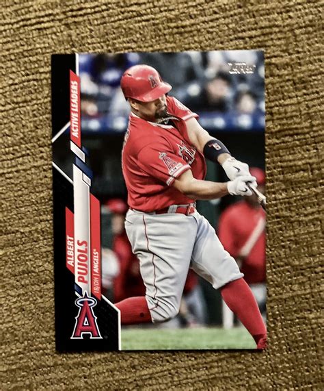 Albert Pujols Topps Update Black Parallel Active Leaders Sp Ebay