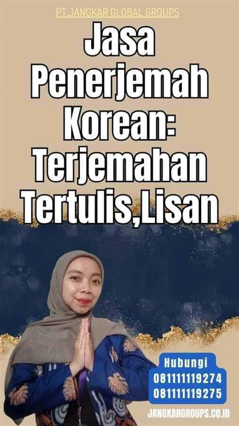 Jasa Penerjemah Korean Terjemahan Tertulis Lisan Jangkar Global Groups