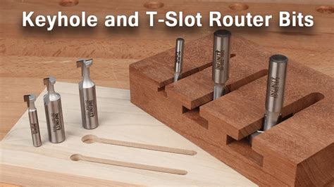 How To Use Keyhole And T Slot Router Bits YouTube