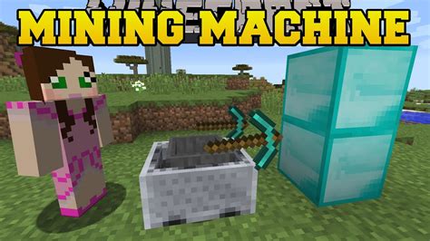 Minecraft Mining Machine Challenge Ore And Block Grabbing Machine