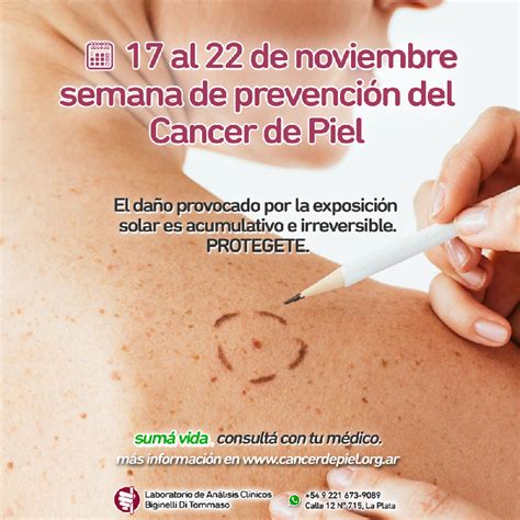 19 Al 22 De Noviembre Campaña Nacional De Prevención Del Cáncer De