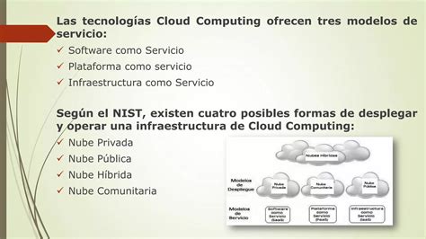 Arquitectura De La Nube Modelos De Servicio Y Despliegue Ppt