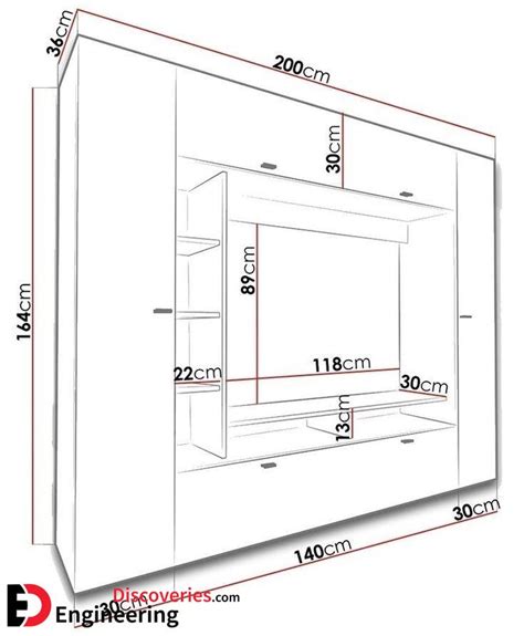 Tv Unit Dimensions And Size Guide Engineering Discoveries Tv Unit