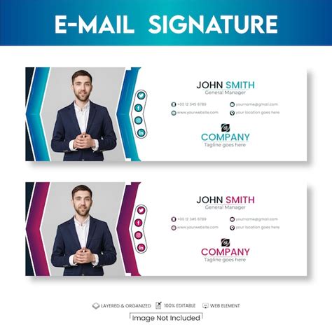 Premium Vector Corporate Business Email Signature