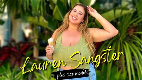 Lauren Sangster Biography In English Plus Size Model Digital Content Creator Social Media