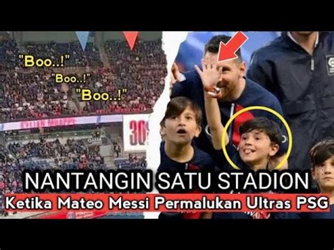 Ini Bocah Gak Ada Takutnya Reaksi Tengil Mateo Messi Saat Ayahnya