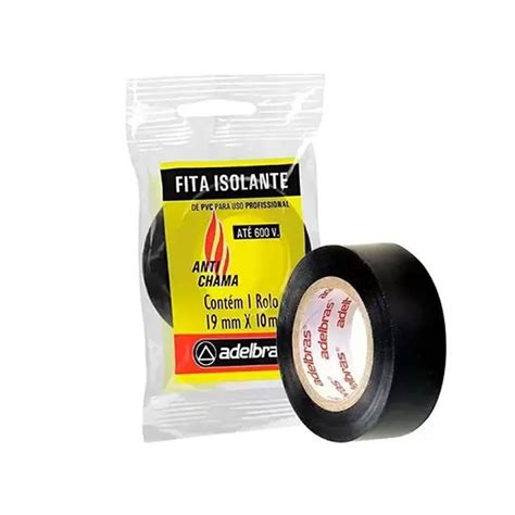 Fita Isolante Anti Chama 19mm X 10m Adelbras Fita Isolante Magazine