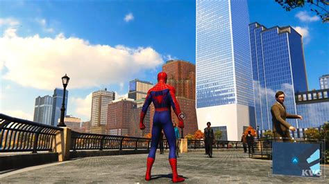 Marvels Spider Man 2018 Webbed Suit Open World Free Roam