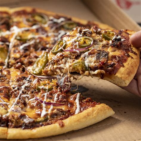 Caseys Launches Limited Time All New Bbq Brisket Pizza