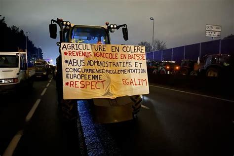 Feux de la colère tracteurs chargés de lisier les agriculteurs se