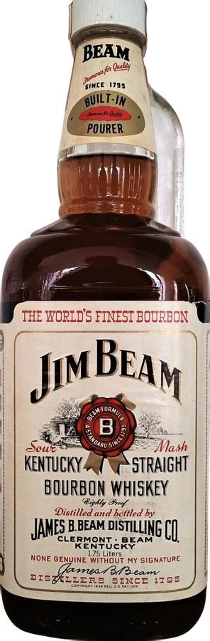 Jim Beam White Label Sour Mash Kentucky Straight Bourbon Whisky 40 1750ml Spirit Radar