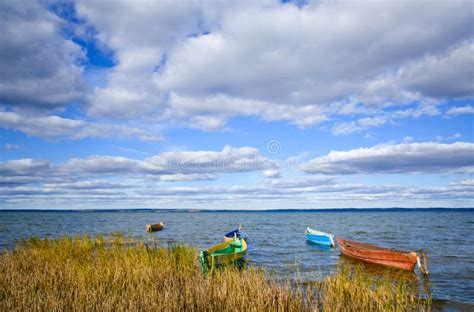 Boats On The River Stock Image Image Of Serene Fishing 7315731