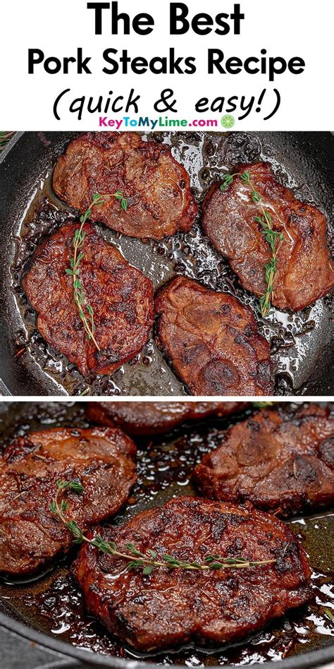 Best Pork Steaks {how To Cook Pork Steaks In The Oven Video} Key To My Lime Recipe Pork