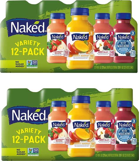 Amazon Naked Mighty Mango Juice Smoothie Oz Pack Grocery Gourmet Food