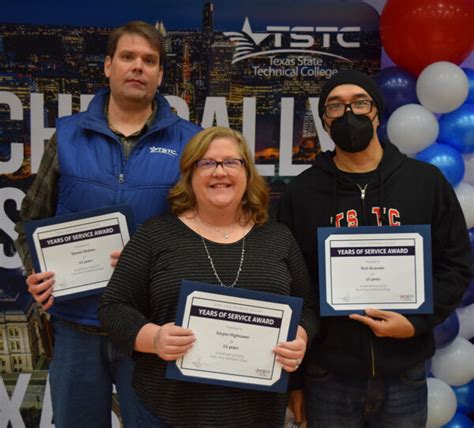 TSTC employees honored for service - TSTC