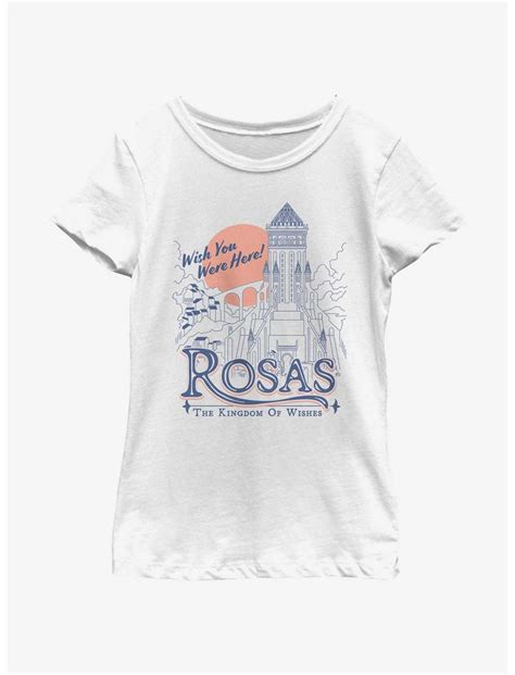 Disney Wish Rosas The Kingdom Of Wishes Youth Girls T Shirt White