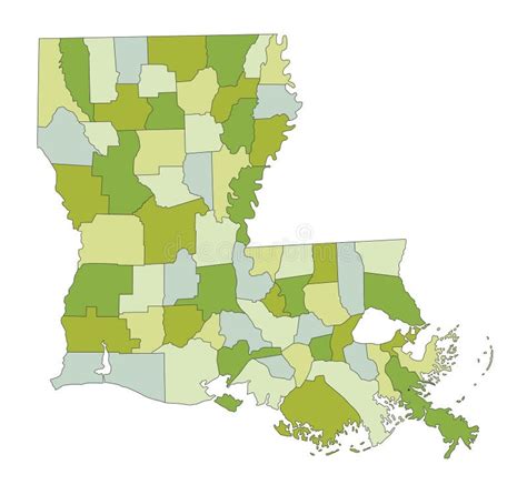 可详细编辑的分层政治地图 路易斯安那州 向量例证 插画 包括有 上色 淡色 奥尔良 北部 映射 277786881