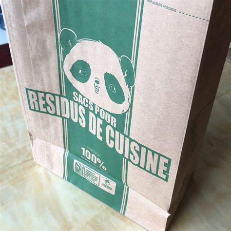 100% Compostable paper Bags for kitchen organics waste - Organic Waste ...