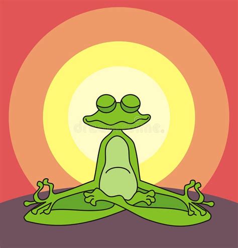 Meditating Frog Stock Vector Illustration Of Meditate 31842134