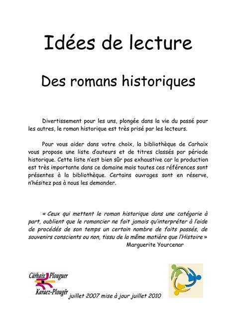 Calam O Bibliographie Romans Historiques