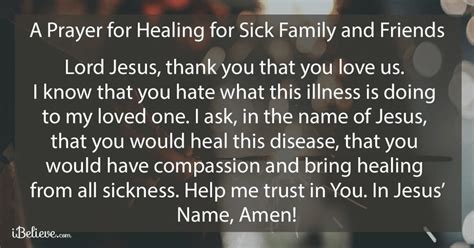 Prayer For Sick And Shut In Churchgists