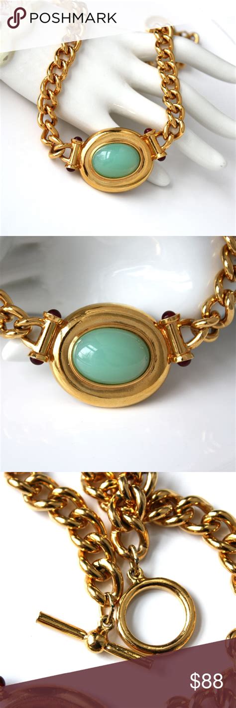 Vintage Elizabeth Taylor Avon Faux Jade Necklace Jade Necklace Avon