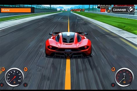 Premium Photo | In Game Competition Continue Player Used High Speed Car ...