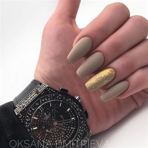 Матовый маникюр в стиле nude 20 крутых идей