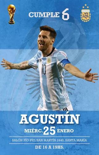 Invitación Digital Messi Fútbol Argentina en venta en San Justo Córdoba