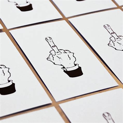 Middle Finger Business Cards - Etsy