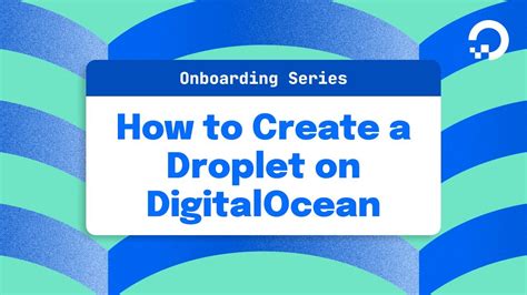 How To Create A Droplet On DigitalOcean YouTube