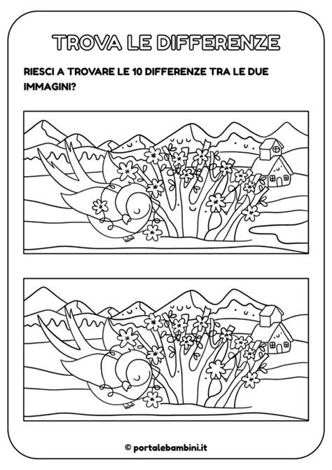 Trova Le Differenze Tante Schede Per Giocare Portalebambini It