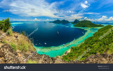 Scenic Panoramic Top View Bohey Dulang Stock Photo 750553111 Shutterstock