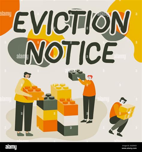 Conceptual Caption Eviction Notice Business Idea An Advance Notice