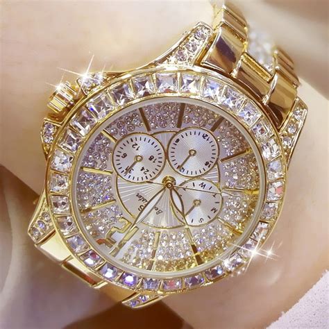 Rhinestone Diamond Silver And Gold Watch Womens Wish