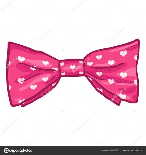 Cartoon Pink Butterfly Bow Tie Love Pattern Vintage Fashion Accessory Stock Vector Image by ...