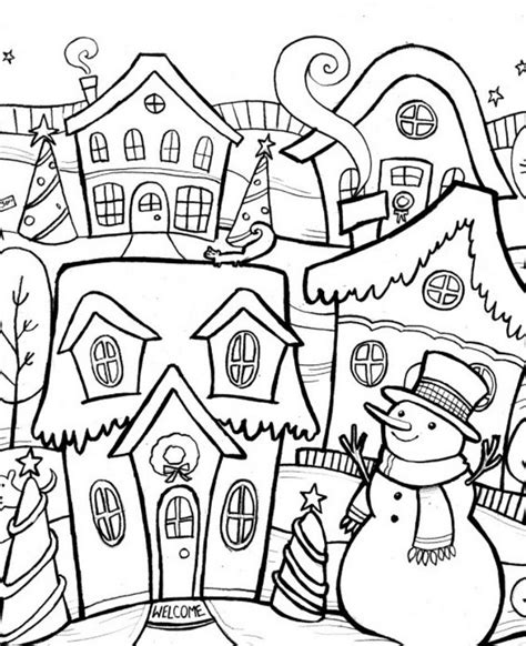 Christmas Coloring Pages For Adults Best Coloring Pages For Kids