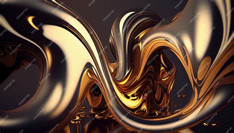 Premium AI Image | Gold and silver abstract wallpapers that are high ...