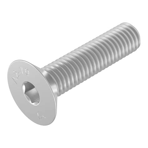 SECCARO Vite A Testa Svasata M6 X 25 Mm Acciaio Inox V2A VA A2 DIN