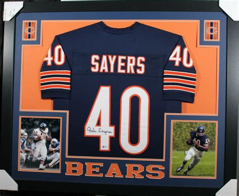 Gale Sayers Autographed Signed Framed Chicago Bears Jersey BECKETT