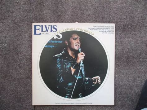 Elvis Presley Vinyl Picture Disc Legendary Performer Vol 3 Rock 1978