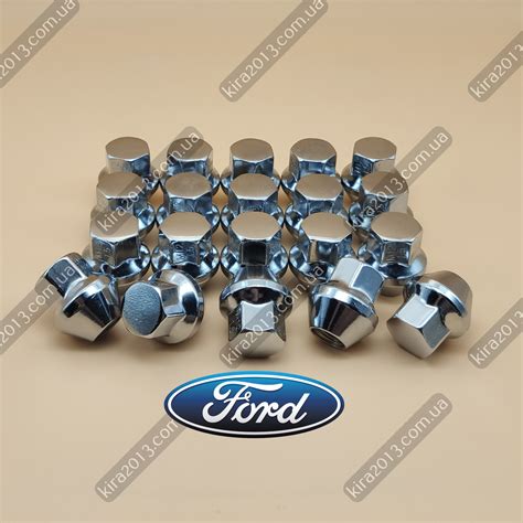 Гайка колісна Ford Fusion цільна, М12х1,5 ключ 19мм, хром. Колісна ...
