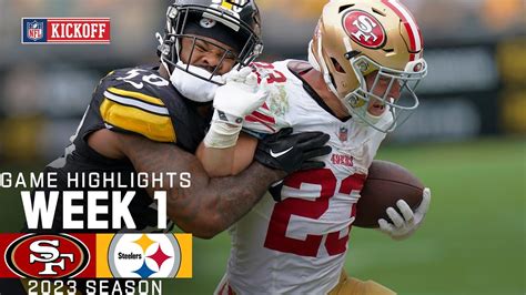 San Francisco 49ers Vs Pittsburgh Steelers Game Highlights NFL 2023