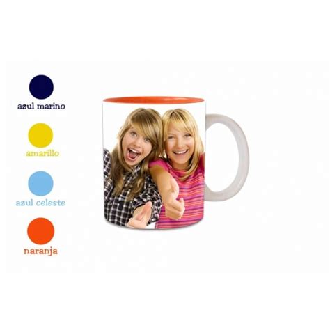 Taza Interior Colores Personalizada Con Fotos Regal Prix