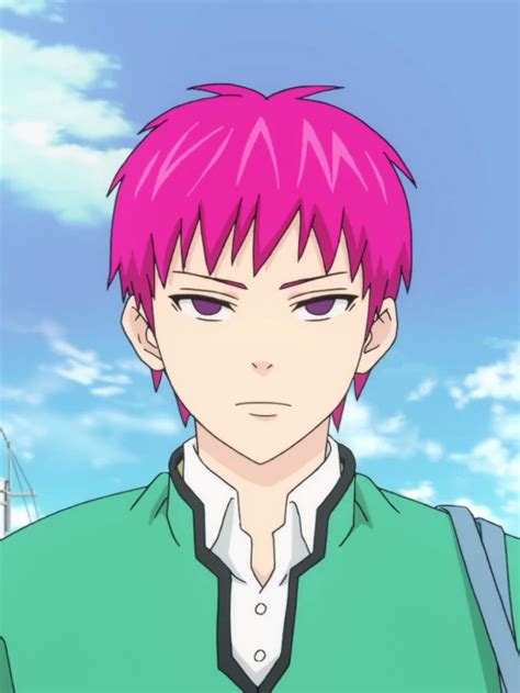 Saiki Kusuo Anime Boy Pink Hair Green Glasses - The reason why kusuo ...