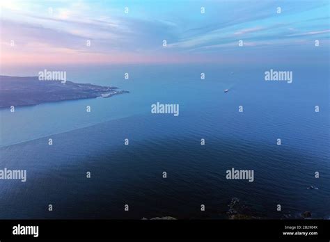 Aerial view of istanbul bosphorus at sunset Stock Photo - Alamy